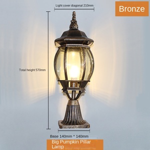 Lámpara de Jardín LED de Estilo Europeo, IP65, para Villa, Parque, Poste E27, Farol Artístico Decorativo, Zona Peatonal, Pilar de Calle - Product Image 5