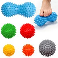 Ballon de massage à picots en gros, ballon de gym à picots, articles de sport pour points d'acupression, masseur de pieds, accessoires de fitness mini