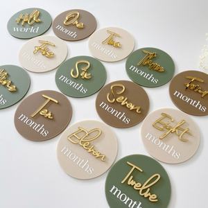 Arco Acrílico para Fotos de Hitos del Bebé, Accesorio para Sesiones Fotográficas de Edad del Bebé, Círculo Acrílico para Hitos del Recién Nacido - Product Image 4