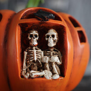 Guirnalda de Luces LED de Halloween con Calabazas, Fantasmas, Esqueletos, Murciélagos y Arañas, Decoración para Fiestas, Bares y Hogares, Adorno de Halloween - Product Image 5