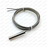 Sensor RTD PT100 2-Kawat Rentang Luas (-200 ° C hingga 500 ° C) Probe Temperatur Baja Tahan Karat Khusus untuk Industri & Laboratorium