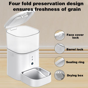 Mangeoire intelligente pour animaux de compagnie chronométrage des aliments vidéo vocale quantitative APP contrôle chargeur automatique à distance - Product Image 2