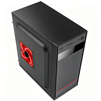 Boîtier PC Gaming Populaire Mid-Tower MicroATX 7 Emplacements PCI 2 Baies HDD 2 Baies SSD Positions Multi-Ventilateurs Coque Hôte de Bureau DIY