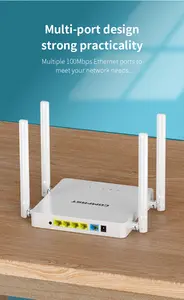CF-N1 V2 5 Ports 300Mbps 802.11N 2.4GHz Wireless WiFi Internet Router For Office Home Use