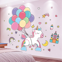 Autocollant mural décoratif en vinyle découpé sur mesure, motif dessin animé, enseignant, animal, mignon, kawaii, pour miroir mural, pour enfants, impression personnalisée