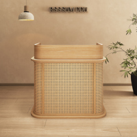 Bureau d'accueil personnalisable haut de gamme moderne et simple pour les hôtels de vente de caisse enregistreuse de salon de beauté