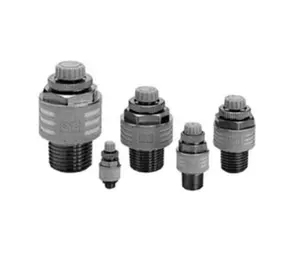 SMC Metall-Schalldämpfer mit Schalldämpfer Auspuff-Drosselventil ASN2-04-01-02-03-04-S Zylinderprodukt