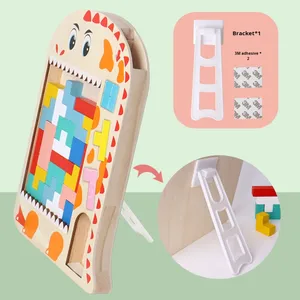 Educazione precoce per <span class=keywords><strong>il</strong></span> giocattolo Puzzle <span class=keywords><strong>Tetris</strong></span> cartoni animati fai da te <span class=keywords><strong>gioco</strong></span> <span class=keywords><strong>di</strong></span> costruzione a blocchi per bambini mano sul cervello esercizio fatto - Product Image 3