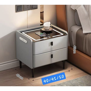 Table basse intelligente avec tiroir de refroidissement et recharge sans fil, meubles de maison avec réfrigérateur, mini table basse Frate - Product Image 4