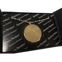 Pendentif Ancrage Classique Plaqué Or Rose pour Enfants, 100% Authentique, Énergie Bio Scalaire Quantique, avec Strass en Tourmaline