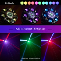 Nouveau projecteur LED Laser DMX512 en alliage d'aluminium, à 6 bras, avec effet de tête mobile, à teinture, à intensité variable, pour KTV, bar, faisceau, stroboscope et ambiance
