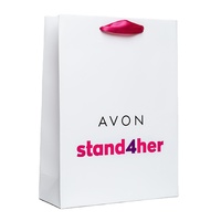 Logo imprimé personnalisé quantité minimale de commande, emballage de luxe pour cosmétiques et soins de la peau, sac cadeau d'achat en papier blanc