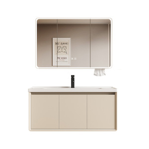 Nouvelle combinaison de meuble-lavabo intelligent pour salle de bain, lavabo en céramique intégré - Product Image 5