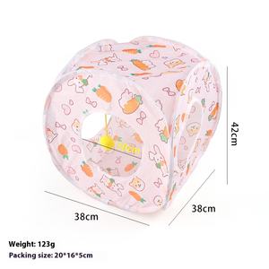 Plüsch faltbares Katzen tunnels pielzeug mit Meers chweinchen kanal für Katzen-und Hunde unterhaltung - Product Image 4