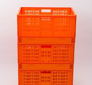 Vegetable &amp; Fruit <strong>Packing</strong> Stackable Foldable Recyclable Plastic <strong>Crates</strong> 400x600 Collapsible Eco-Friendly Storage Container - Product Image 5