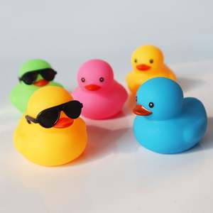 XJ458 Custom <b>Rubber</b> <b>Mini</b> <b>Duck</b> With Logo and Shape Wholesale Kid Bath Floating Toy Sound <b>Duck</b> Promotional Gift - Product Image 3