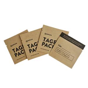 Buste per campioni con sigillo a calore ridotto da 5ml di Shampoo per crema viso con stampa personalizzata di carta Kraft biodegradabile per cosmetici - Product Image 4