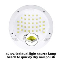 Lampe à ongles UV LED professionnelle 168W, 48 perles, 365+405nm, base détachable, capteur intelligent, 4 minuteurs, séchoir à gel pour salon