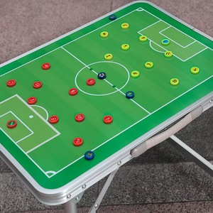 <span class=keywords><strong>Tableau</strong></span> tactique <span class=keywords><strong>de</strong></span> football pliable en alliage d'aluminium avec cadre magnétique, pour l'enseignement, les jeux <span class=keywords><strong>de</strong></span> société et l'entraînement des entraîneurs, 45x32cm - Product Image 3