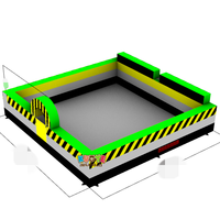 Piscine extérieure de fosse de mousse portative commerciale de cube en PVC de Offre Spéciale grande piscine gonflable de fosse de mousse avec le ventilateur pour la partie et l'événement