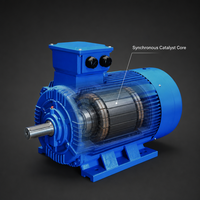 Moteur électrique synchrone triphasé 10hp 15hp 20hp 30hp 40hp 50hp 60hp 75hp 100hp Ac à aimant permanent