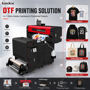 Impresora DTF KONGKIM con Agitador de Polvo, Impresora Profesional Directa a Película para Camisetas Personalizadas e Impresión de Prendas - Product Image 1