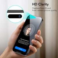 100% Protecteur d'écran en verre trempé à couverture complète pour iPhone 17 16 15 ProMax 14 13 12 XR 9H dureté sans bulles
