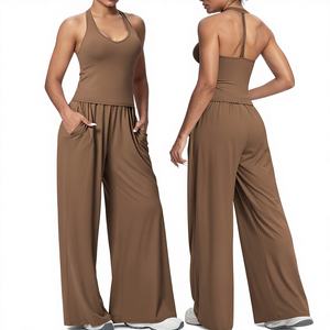 Ensemble de yoga uni grande taille pour femme, haute qualité, vente en gros, vêtements de sport et de fitness, équipement d'entraînement en vrac - Product Image 1