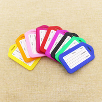 Étiquette de bagage en PVC et silicone personnalisable avec nom, cartes d'embarquement pour cadeaux promotionnels - Écologique, couleurs et logo personnalisés, taille sur mesure