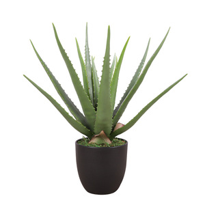 Bonsái Artificial de <span class=keywords><strong>Aloe</strong></span> <span class=keywords><strong>Vera</strong></span> para Decoración de Interiores, Resistente a los Rayos UV, Plantas de Jardín para Bodas, Navidad y Pascua - Product Image 1