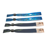 Bracelets en satin polyester colorés pour événements, article promotionnel de haute qualité par sublimation
