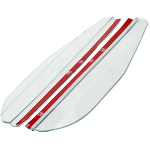Car <b>Window</b> Rain Guard Rearview Mirror Cover Universal PVC 3M Tape Installation Full <b>Set</b> Protective Accessory - Product Image 1