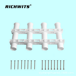 Zhibo Four-Piece Fishing Rod Holder Metal and Plastic with Nylon Bracket for Boat Fishing Gear - Product Image 2