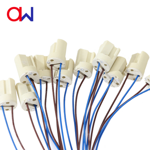 G9 Ceramic Lamp Holder <b>Light</b> Base Lampholder with 25cm Wire Factory Direct AWL - Product Image 1