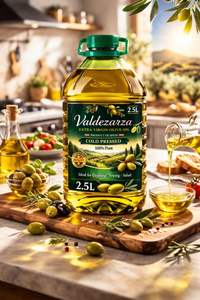 VALDEZARZA Huile d'olive extra vierge 100% biologique pressée à froid 2,5 L Bouteille PET transparente Durée de conservation de 18 à 24 mois Modèle 325 - Product Image 3