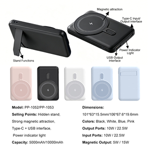 Prodotti di Tendenza: Caricabatterie Magnetico Wireless Portatile da 20W a Ricarica Rapida, Power Bank da 10000mAh per <span class=keywords><strong>iPhone</strong></span> 17 - Product Image 2