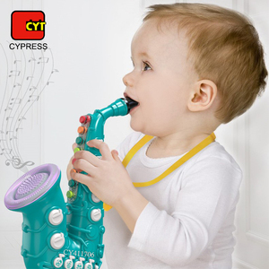 Saxofón educativo para niños, instrumento Musical de simulación, Mini saxofón con luces y música - Product Image 4
