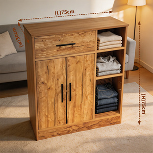 Nuevo Armario de Madera Rústico Moderno, Armario de Gran Capacidad para Sala de Estar, para una Decoración Elegante del Dormitorio - Product Image 3