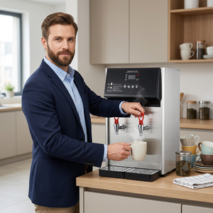 Calentador de Agua Eléctrico Comercial con Caldera y Tubo de Calentamiento de Grado Alimenticio, Máquina de Agua Caliente Anti-Quemaduras para Uso en Tiendas de Té de Perlas - Product Image 6