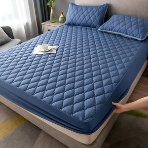 Protège-Matelas Matelassé Épais Imperméable et Respirant Anti-Acariens Anti-Bactérien Housse de Drap de Lit Ajustée <span class=keywords><strong>Sans</strong></span> Taie d'Oreiller - Product Image 3