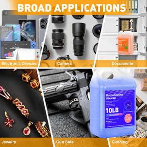 Blue <b>Indicating</b> Silica Gel 2LB Rechargeable Moisture Absorber For Electronics Camera Storage - Product Image 3