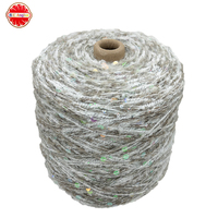 Handmade Eco-Friendly Recycled Ring Spun Cotton Yarn Hand Knitting High Tenacity Space Dyed Sequined Fancy