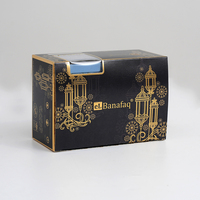 Boîte d'emballage de luxe personnalisée pour flacon cosmétique, boîte cadeau pour flacon d'huile essentielle ou de parfum avec fenêtre transparente