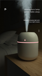 Humidificateur d'air en plastique H2O LED pour voiture et maison, diffuseur de brume froide USB pour 10 mètres carrés, ultrasonique, anglais, avec humidistat, garantie 1 an - Product Image 4