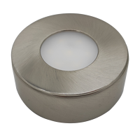 Luminaire de cuisine triangulaire en acier inoxydable 3W 2CCT, montage en surface et encastré, éclairage LED pour armoire.