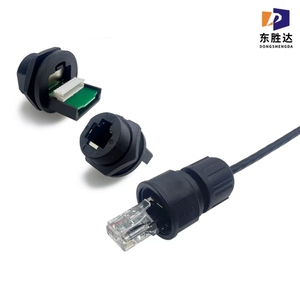 RJ45 lá chắn kết nối mạng cat5e cat6A Bảng điều khiển gắn kết khung gầm ổ cắm <span class=keywords><strong>Ethernet</strong></span> nối RJ45 Nam Nữ ổ cắm - Product Image 5