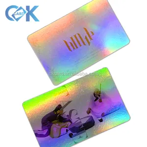 Tarjeta de Control de acceso de PVC RFID, NFC, tarjeta de negocios, holograma, láser, para imprimir, con efecto arcoíris