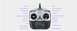 Radiolink T8FB BT 2.4G 8CH - Transmisor de Control Remoto con Receptor R8EF para Aviones RC y Accesorios para Automóviles - Product Image 5