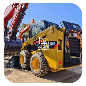 Used Mini Skid Steer Loader CAT246D Japan Import 4x4 <b>Wheel</b> Drive 57KW Power Motor & Bearing Free Shipping - Product Image 1