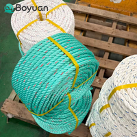 Cuerda de Polipropileno (PP) Trenzada de 3 Hilos de 15 mm, Cuerda Flotante de Alta Resistencia para Embalaje, Construcción y Amarre
